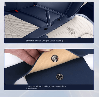 CV03  2025 Full Set Universal Waterproof Breathable Vehicle Leather Cover for Cars, SUV, Pick-up Truck