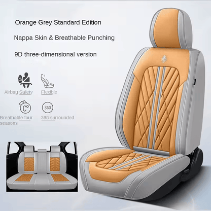 CV03  2025 Full Set Universal Waterproof Breathable Vehicle Leather Cover for Cars, SUV, Pick-up Truck