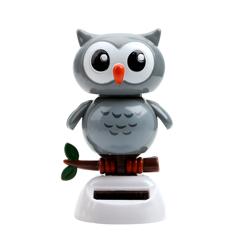 Dancing Owl Solar-Powered Car Dashboard Ornament