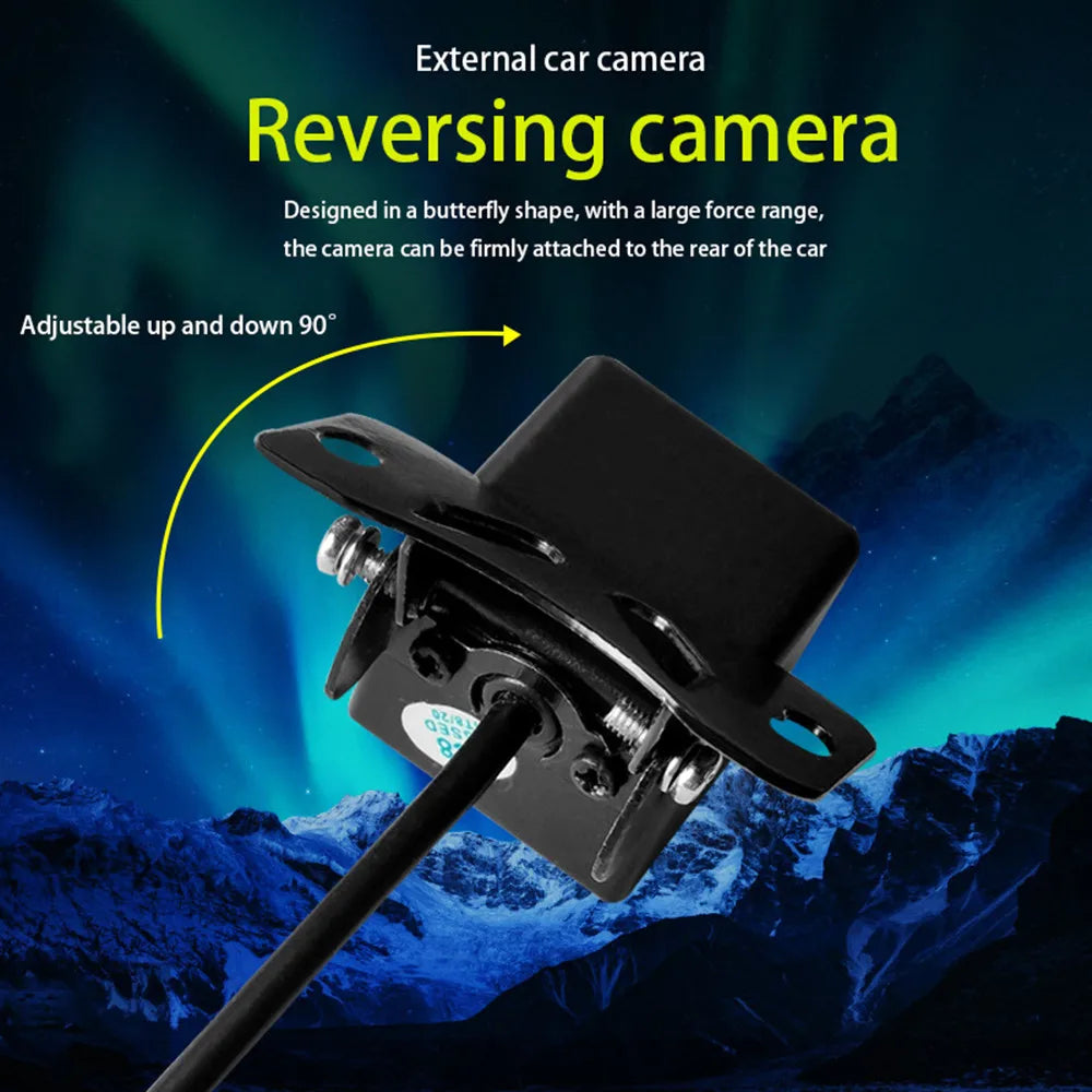 Car Rear View Camera 4LED Night Vision CCD IP68 Waterproof 170° HD