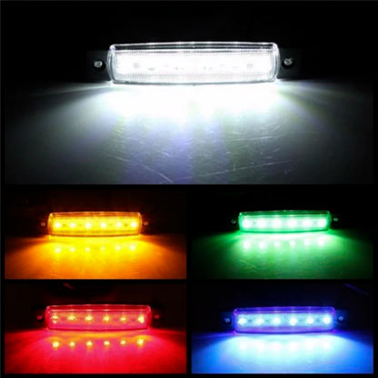 Car LED Side Marker Light 12V/24V – 6 SMD, Auto Truck Trailer Warning Lamp