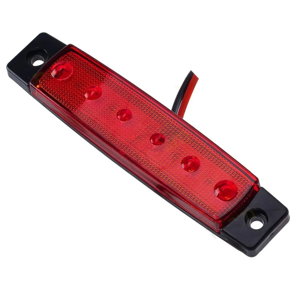 Car LED Side Marker Light 12V/24V – 6 SMD, Auto Truck Trailer Warning Lamp