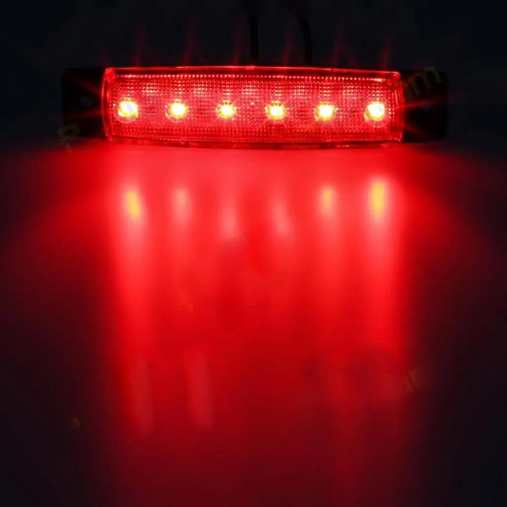 Car LED Side Marker Light 12V/24V – 6 SMD, Auto Truck Trailer Warning Lamp