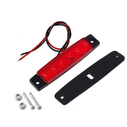 Car LED Side Marker Light 12V/24V – 6 SMD, Auto Truck Trailer Warning Lamp