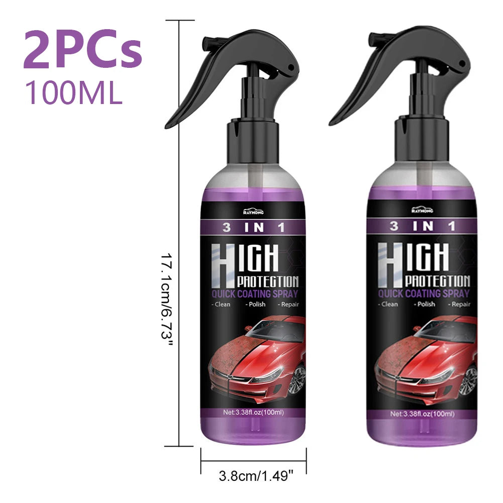 1-2Pcs Car Paint Cleaning Agent High Protection Degreaser Spray 30/100ml