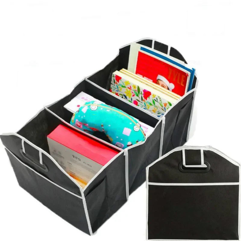 Car Trunk Organizer – Foldable, Sturdy, Space-Saving Storage Box