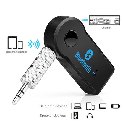 2-in-1 Bluetooth Receiver Adapter 3.5mm Car Music Aux Handsfree