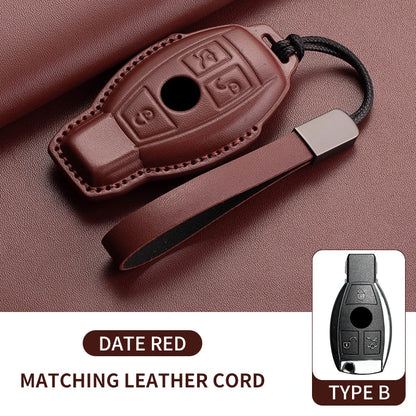 Mercedes Benz Key Fob Cover - Leather Case for A C E S G Class AMG