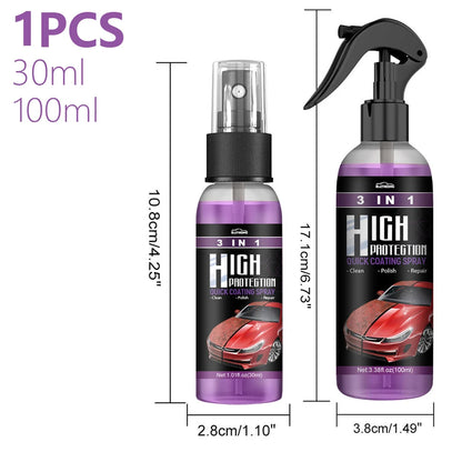 1-2Pcs Car Paint Cleaning Agent High Protection Degreaser Spray 30/100ml