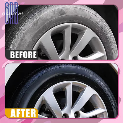 Tire Shine, Glossy Finish, UV Protection, Vinyl, Plastic