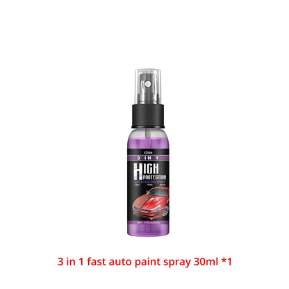 30/100ML 3+1 High Protection Fast Car Paint Spray, Auto Cleaning & Color Change Coating