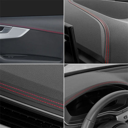 Universal Car Moulding Trim PU Leather DIY Decorative Strip for Interior