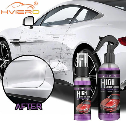 30/100ML 3+1 High Protection Fast Car Paint Spray, Auto Cleaning & Color Change Coating