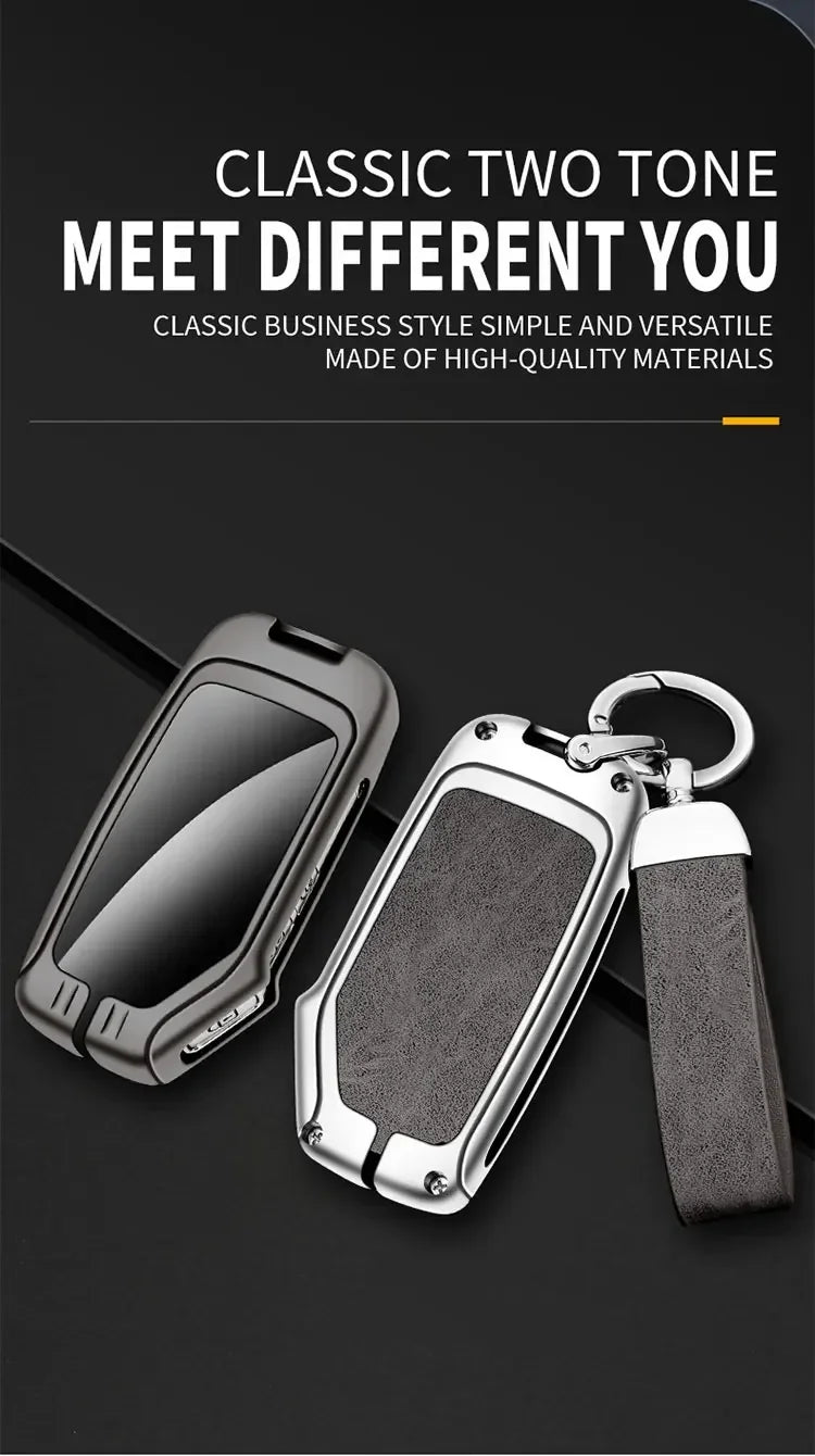 Zinc Alloy Leather TPU Car Key Bag Kia K3 K5 KX5 Sportage Accessories