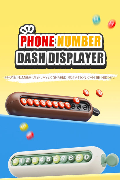 Car Temporary Parking Number Plate – Dashboard Phone Displayer & Interior Decor