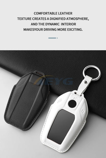 BMW 5/6/7 Series G30-G32, X3-X7 G01-G07 XDrive Leather Key Case Cover