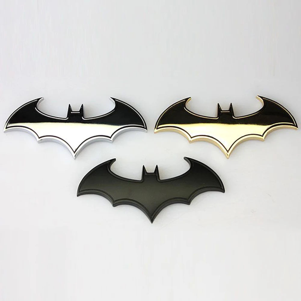 3D Metal Bat Car Emblem Sticker - Auto/Motorcycle Decoration Badge