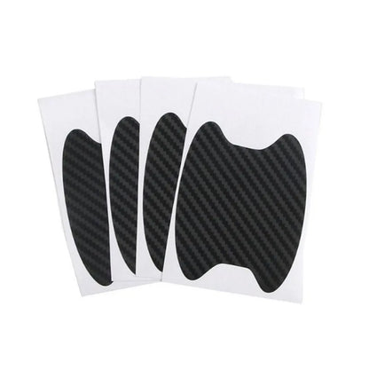 Car Door Handle Carbon Fiber Scratch Protector – 4Pcs Set