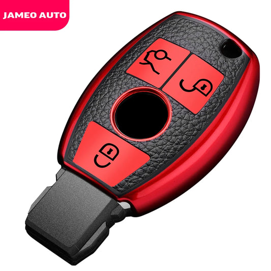 TPU Leather Car Key Cover for Mercedes Benz – CLS CLA GL R SLK AMG Protection