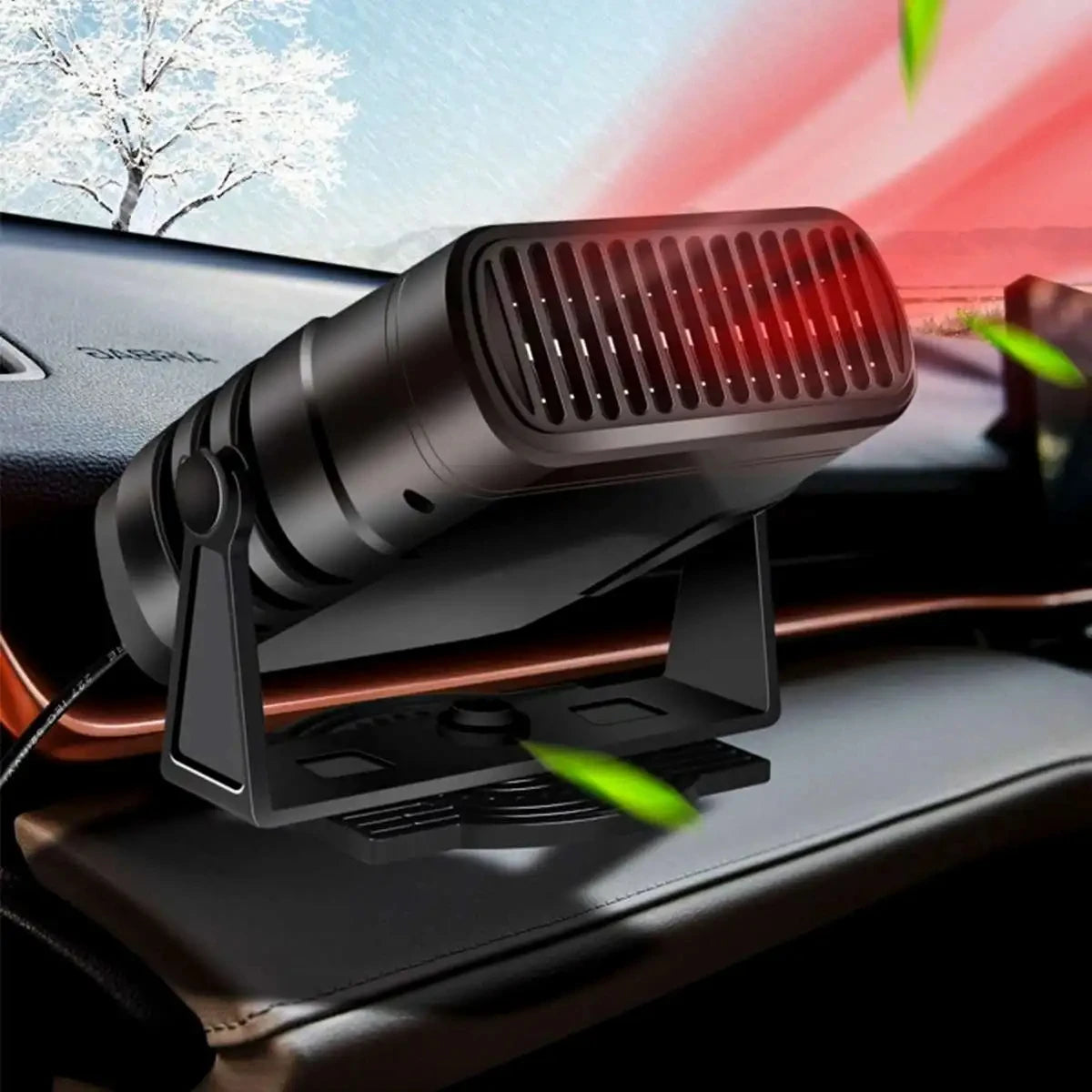 12V/24V Car Heater Fan, Portable Defroster, 120W Windshield Dryer