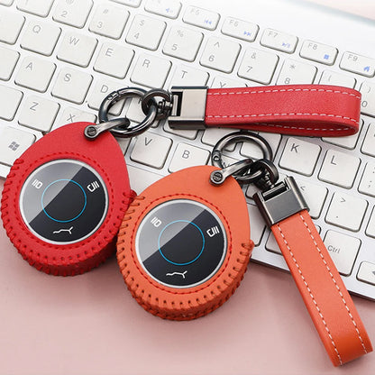 Car Leather Key Case Cover for Neta V/U Pro EV Hezhong New Energy Vehicles