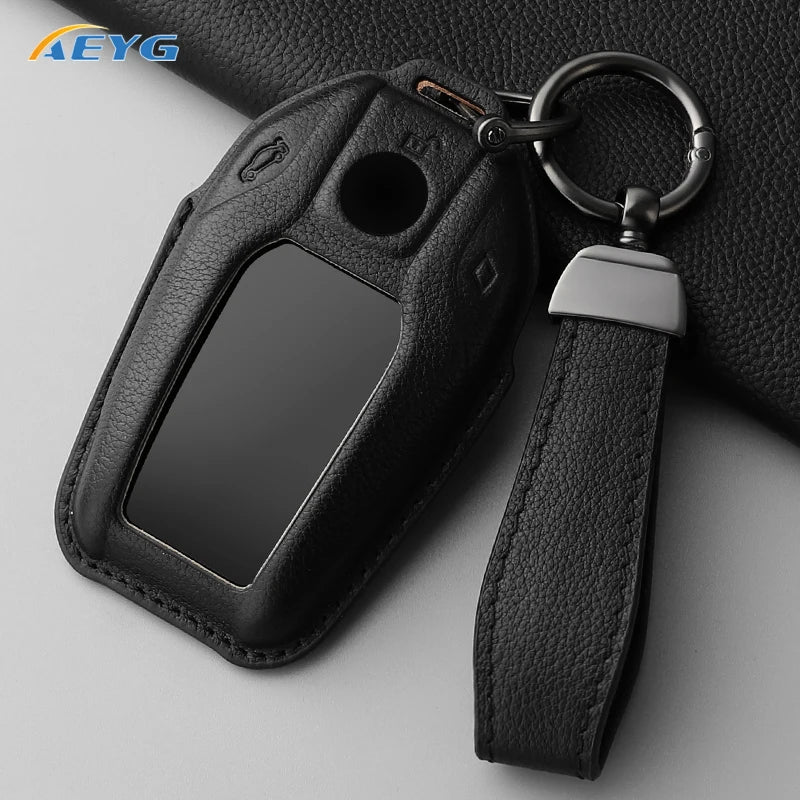 BMW 5/6/7 Series G30-G32, X3-X7 G01-G07 XDrive Leather Key Case Cover