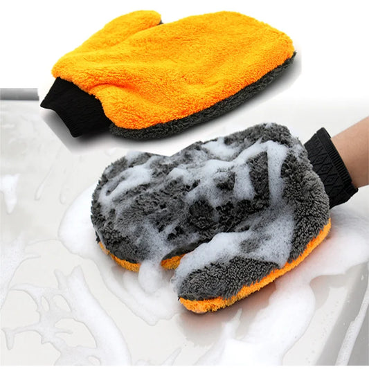 Car Wash Mitt Microfiber Cleaning Glove for Car, Furniture, and Glass