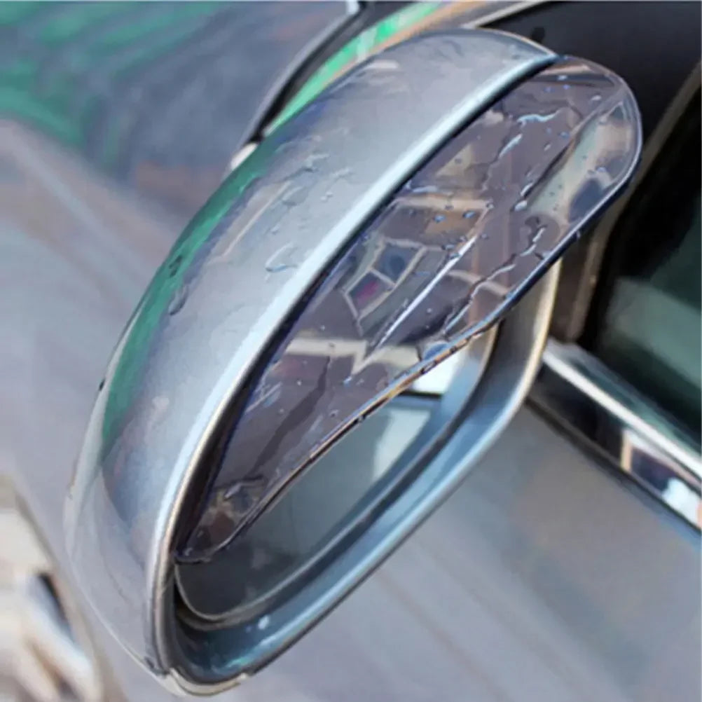 Car Mirror Eyebrow Rain Cover – Universal, Flexible PVC, Rainproof Blades