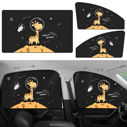 Magnetic Car Curtain UV Protection Side Window Sun Visor Foldable Car Accessory for Kids