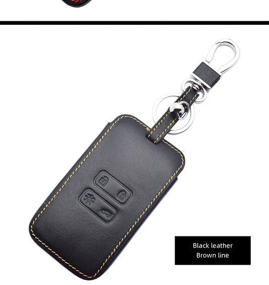 Leather Car Key Cover for Renault & Dacia - Captur, Koleos, Kadjar, Arkana, Megane, Duster, Sandero