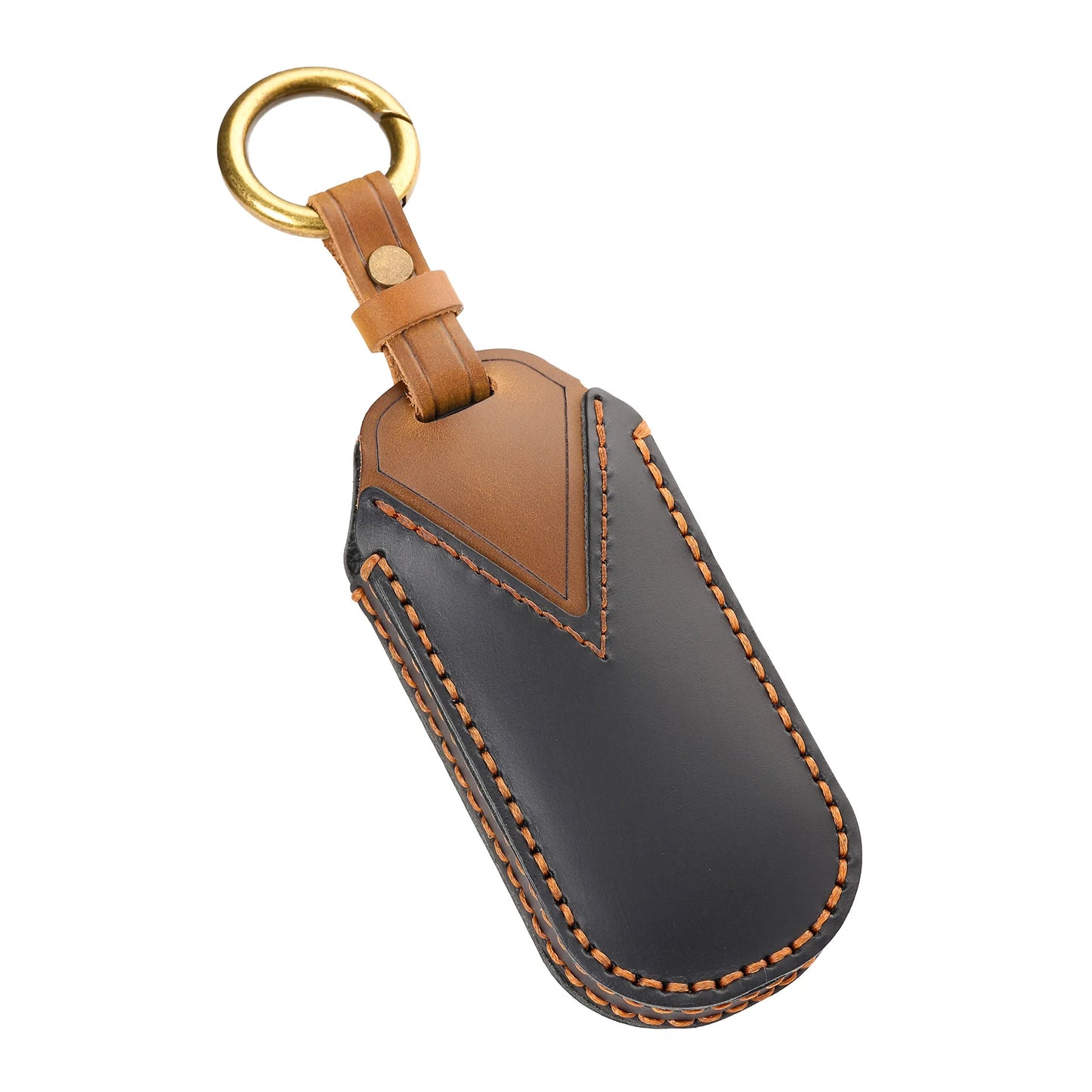 Leather Car Key Fob Cover for BMW Mini Cooper Countryman 2023-2025 – Remote Protector & Keychain