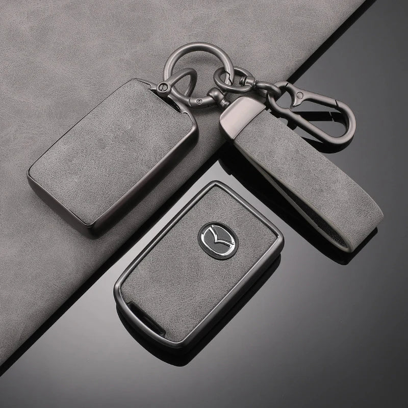 TPU Leather Car Key Cover for Mazda 3 CX-30 CX-5 CX-8 CX-9 Protector Accessories