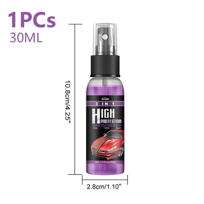 1-2Pcs Car Paint Cleaning Agent High Protection Degreaser Spray 30/100ml