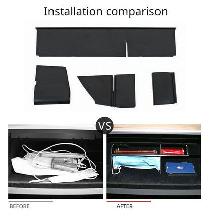 Tesla Model 3/Y Glove Box Organizer Partition Shelf (2022-2025)