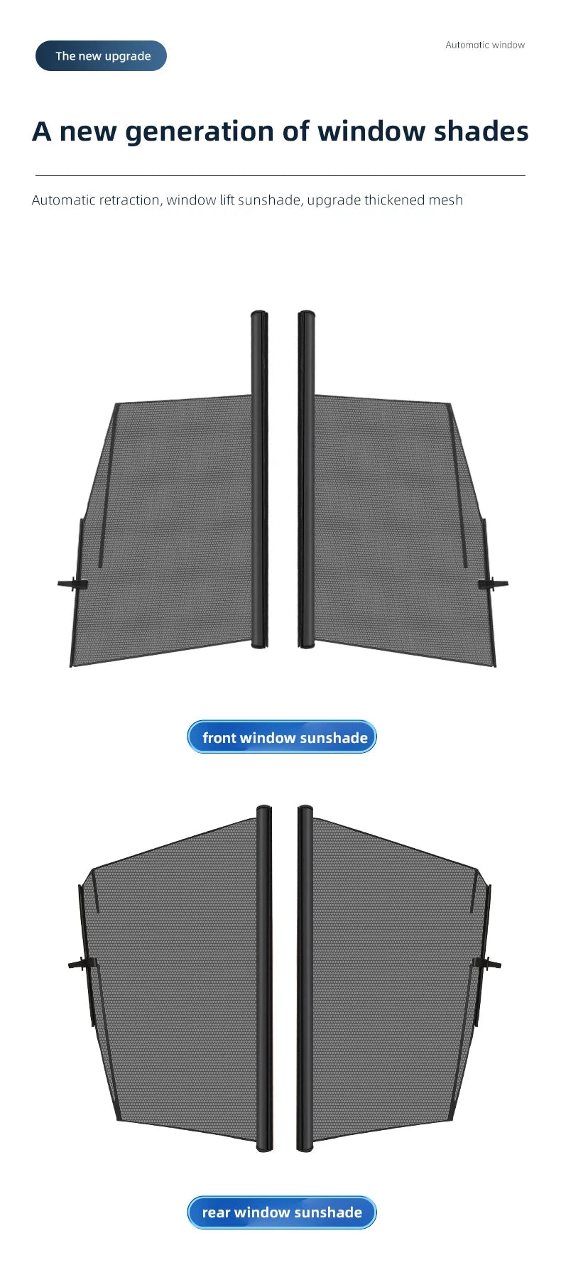 Car Sunshade, Cadillac CT5, Window Shade, Sun Protection, Front Rear, Car Accessories, UV Block