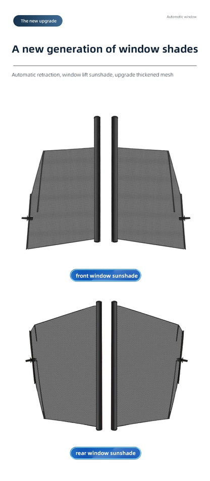 Car Sunshade, Cadillac CT5, Window Shade, Sun Protection, Front Rear, Car Accessories, UV Block