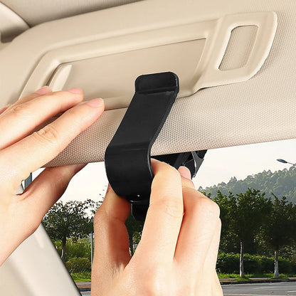 Car Sun Visor Glasses Holder – Universal Clip for Sunglasses, Cards & Tickets