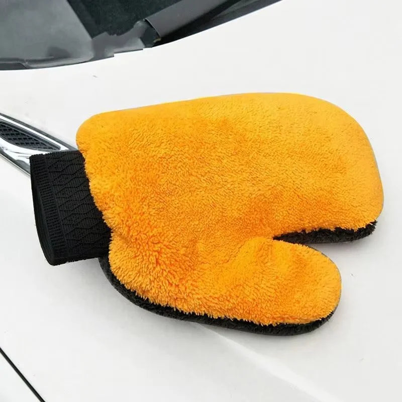 Car Wash Mitt Microfiber Cleaning Glove for Car, Furniture, and Glass