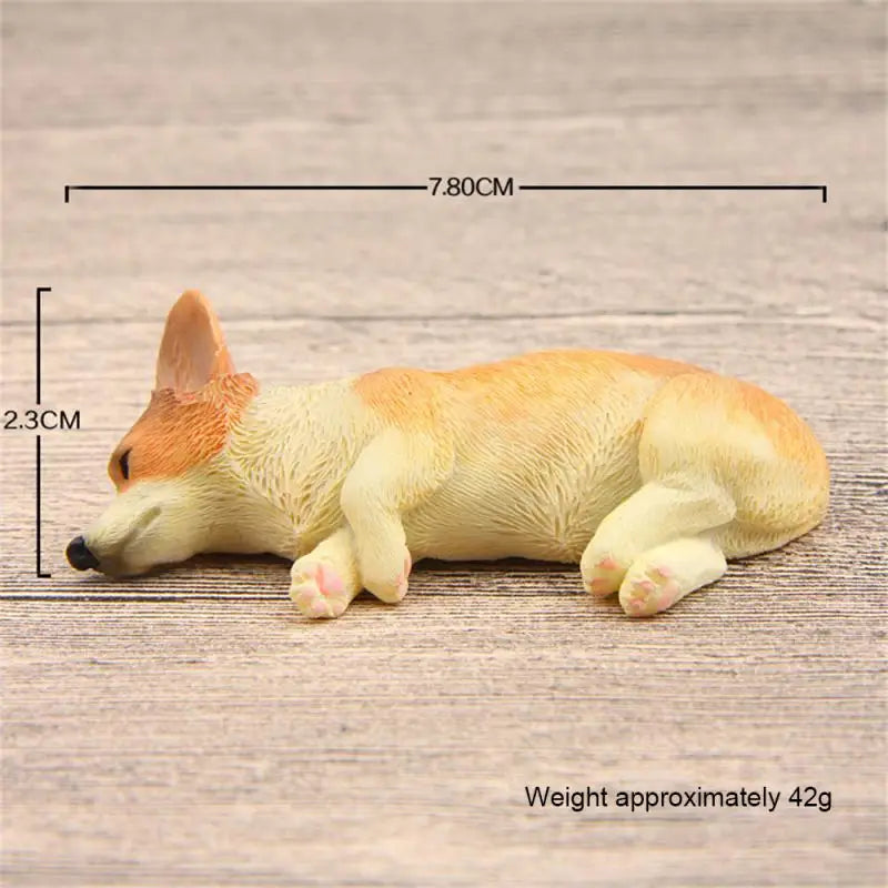 Mini Corgi Resin Doll – Cute Car Dashboard Ornament & Gift