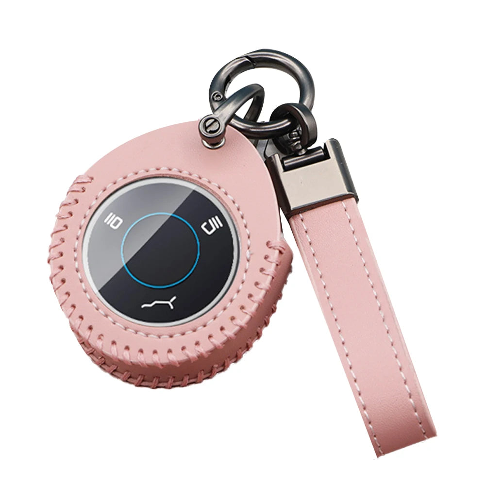 Car Leather Key Case Cover for Neta V/U Pro EV Hezhong New Energy Vehicles