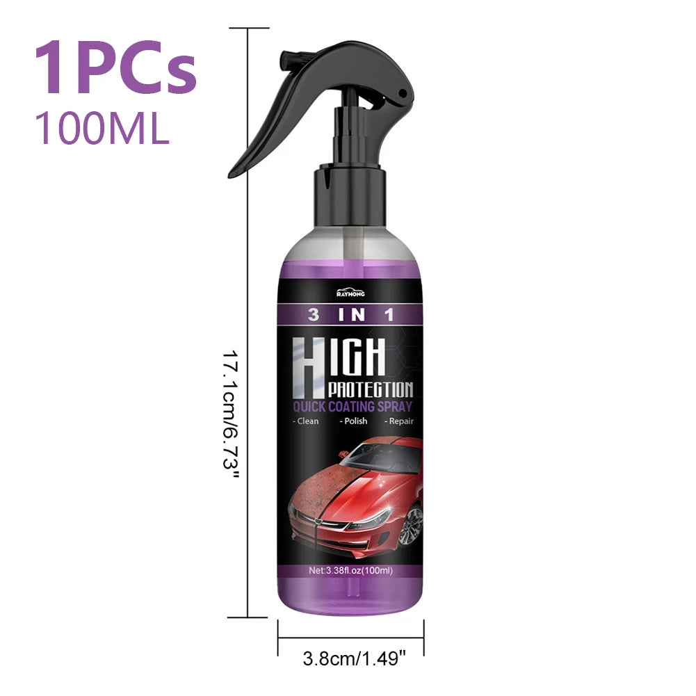 1-2Pcs Car Paint Cleaning Agent High Protection Degreaser Spray 30/100ml