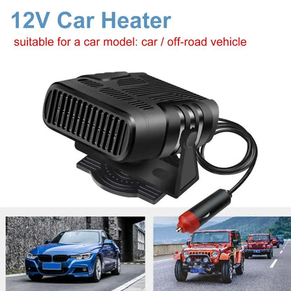 12V/24V Car Heater Fan, Portable Defroster, 120W Windshield Dryer