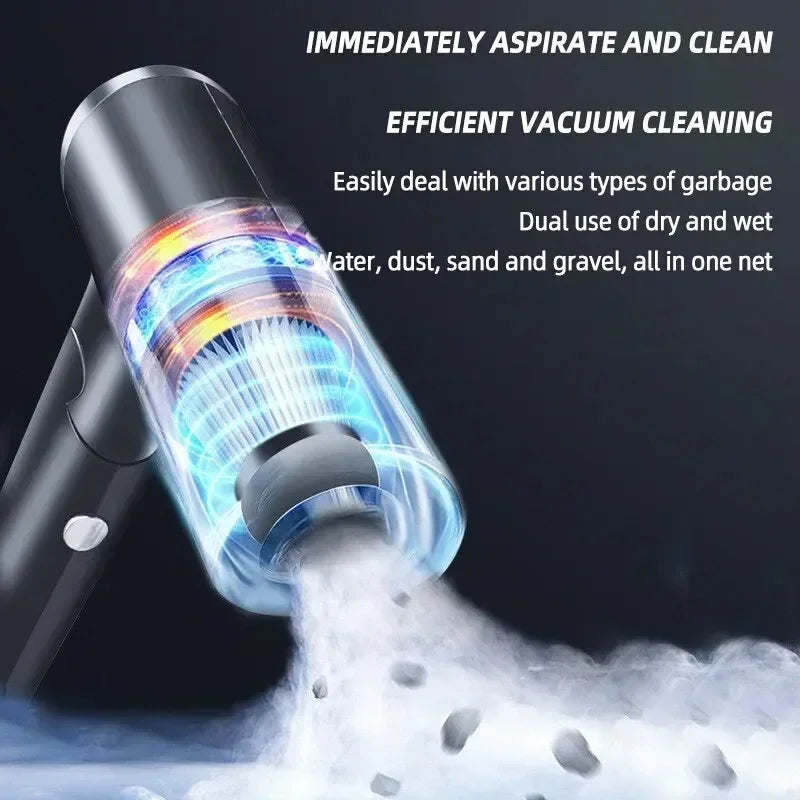 Portable Wireless Car Vacuum Cleaner 120W High Power Dual Use