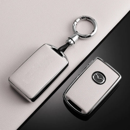 TPU Leather Car Key Cover for Mazda 3 CX-30 CX-5 CX-8 CX-9 Protector Accessories