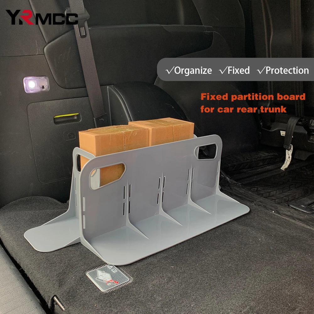 Car Trunk Storage Organizer Holder – Multifunctional Plastic Baffle