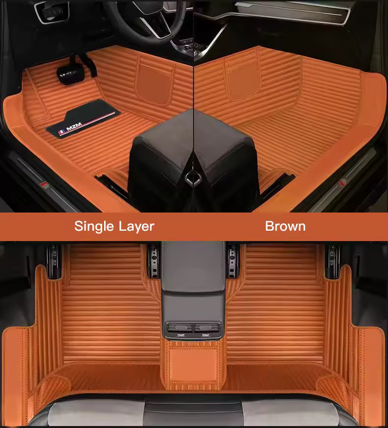 Premium Universal Fit & Heavy Duty Stripes Floor Mats for Cars, SUVs, and Trucks