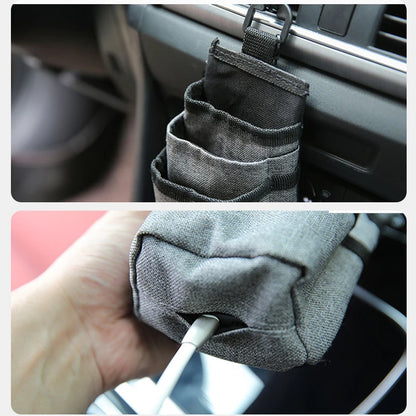 Car Air Outlet Hanging Storage Bag – Oxford Organizer, Phone Holder, Interior Accessory