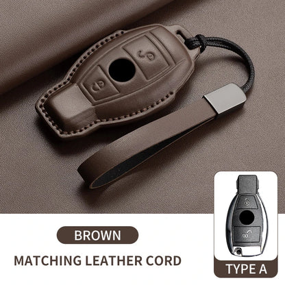 Mercedes Benz Key Fob Cover - Leather Case for A C E S G Class AMG