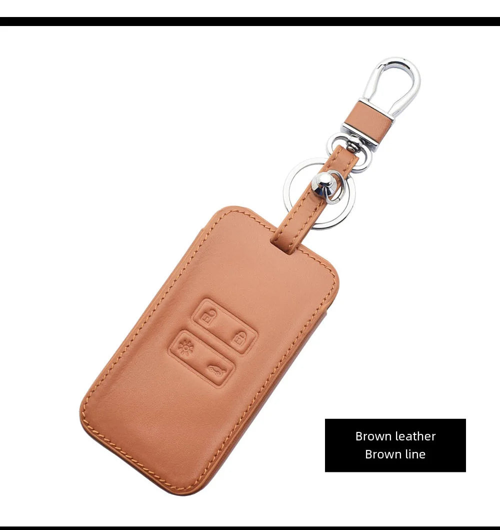 Leather Car Key Cover for Renault & Dacia - Captur, Koleos, Kadjar, Arkana, Megane, Duster, Sandero