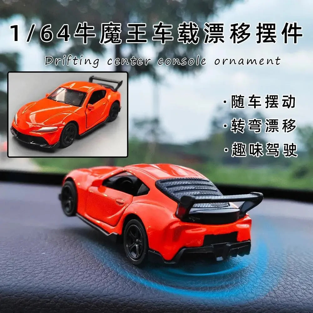 Sports Car Drift Rotating Ornament – Racing Dashboard Decoration